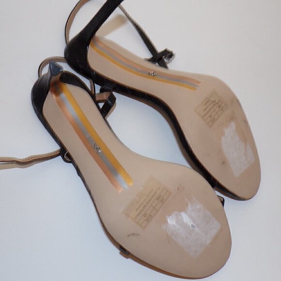 Sam Edelman Doran Strappy Sandal Croc Embossed sz 10 Women New - Picture 6 of 6